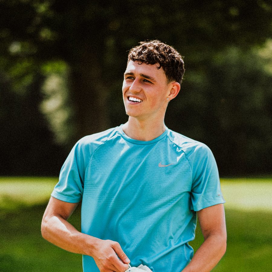 Athlete portrait on a training pitch